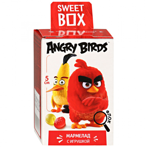 Мармелад Sweet Box ANGRY BIRDS с игрушкой в коробочке 10г