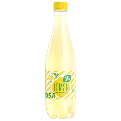 Напиток газированный 7-UP Лемон Лемон Лимон, 0,5л