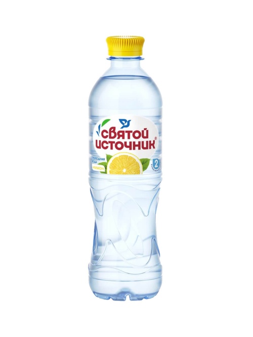 Вода Святой Источник негазированная со вкусом лимона 500 мл ПЭТ