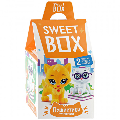 Мармелад жевательный Sweet Box Котята 2 игрушки в коробочке, 10г