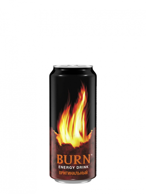 Напиток энергетический безалкогольный "Burn" 0,5л жб (1х12)