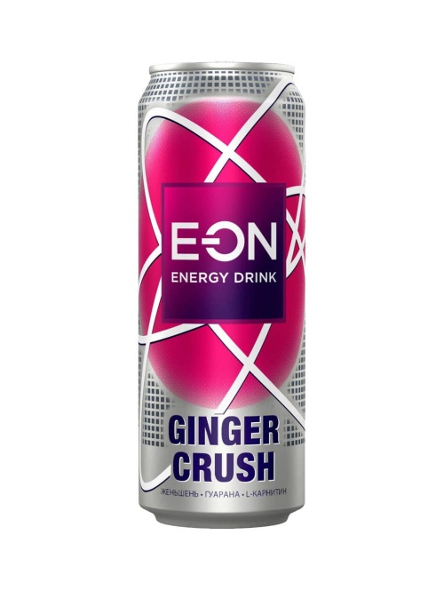 E-ON Гранат Имбирь энергетический напиток Ginger Crush 450 мл ЖБ