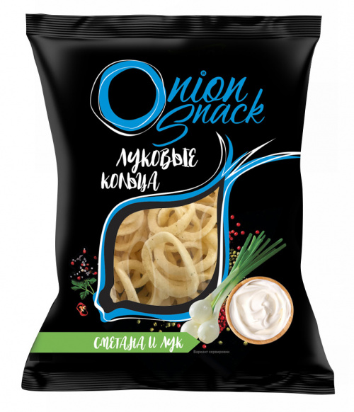 Луковые кольца Onion Snack со вкусом «сметана лук»