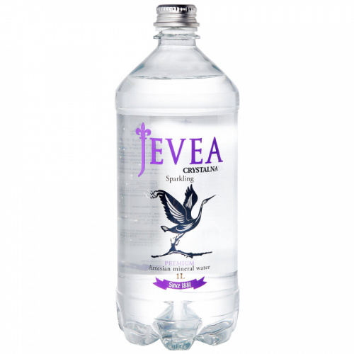 Вода Jevea минеральная питьевая газированная 1л