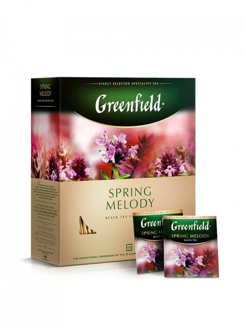 Чай черный Greenfield Spring Melody 100 пакетов (1х9)