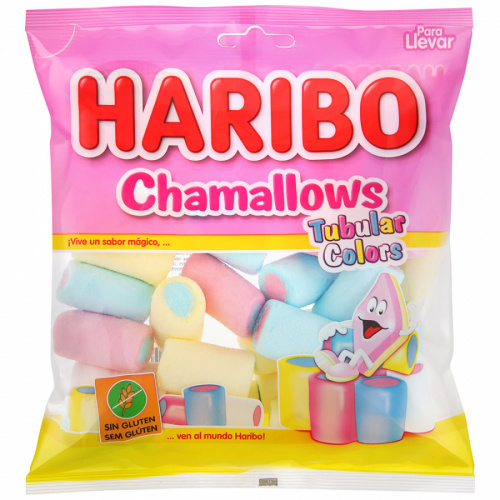 Суфле-маршмеллоу Haribo Шамеллоус Цветные трубочки 90г
