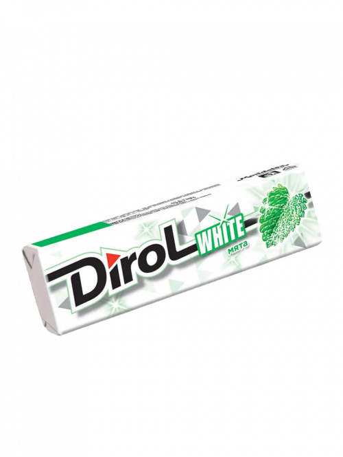 Жевательная резинка Dirol White мята без сахара 13,6г (24х30)