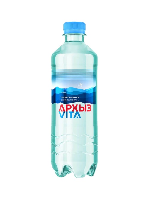 Вода горная Архыз Vita природная питьевая газированная 500 мл ПЭТ