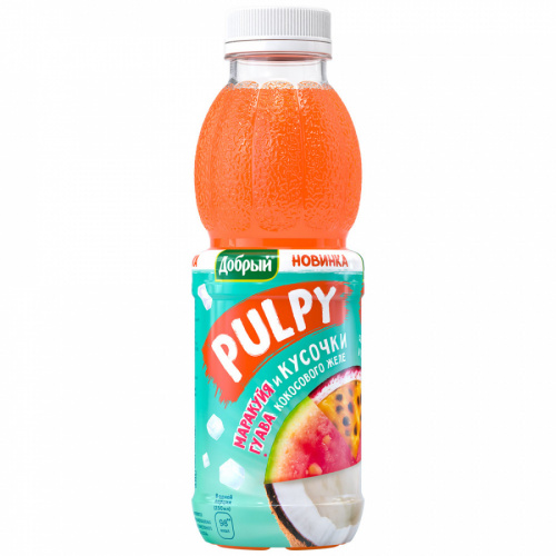 Напиток Добрый Pulpy кокос безалкогольный негазированный 0,45л