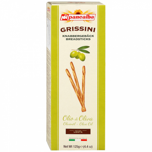 Палочки Grissini хлебные с оливковым маслом 125г