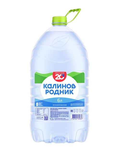 Вода Калинов родник без газа 6 л ПЭТ