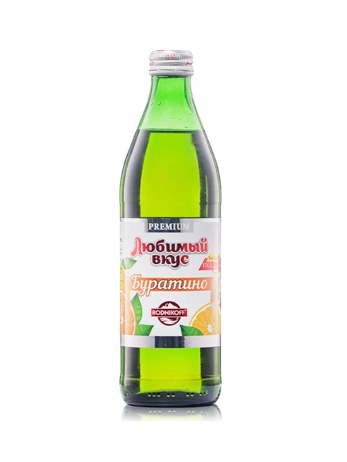 Лимонад Любимый вкус Буратино 500 мл стекло