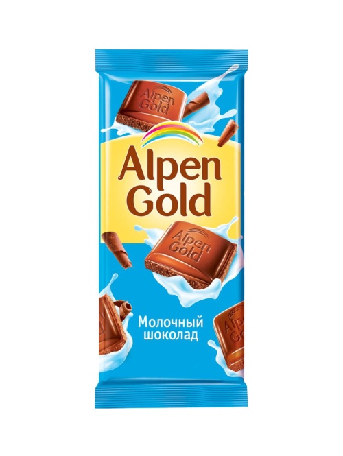 Альпен Гольд шоколад молочный Alpen Gold Молочный шоколад 85 гр флоу-пак