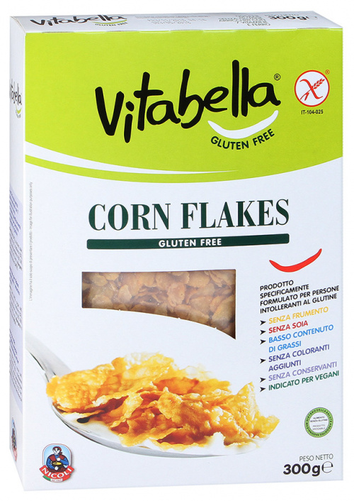 Кукурузные хлопья Vitabella Corn flakes, 300г