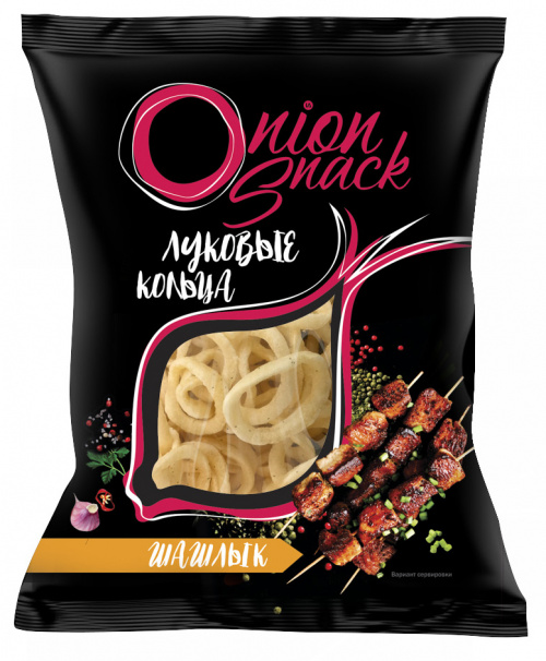 Луковые кольца Onion Snack со вкусом «шашлык»