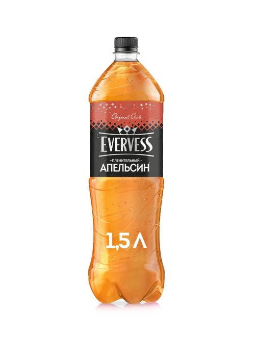 Эвервесс Апельсин Evervess газированный напиток 1,5 л ПЭТ