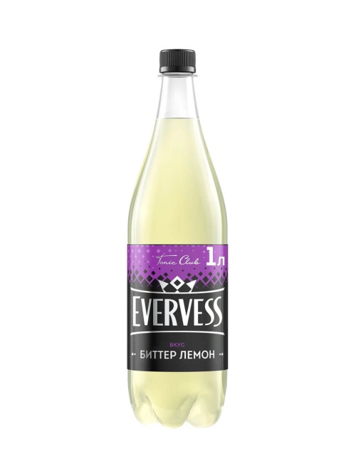 Эвервесс Биттер Лемон Evervess газированный напиток 1 л ПЭТ