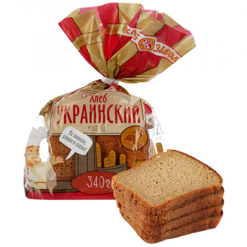 Хлеб Хлебозавод 28 Украинский Новый формовой нарезка 340г