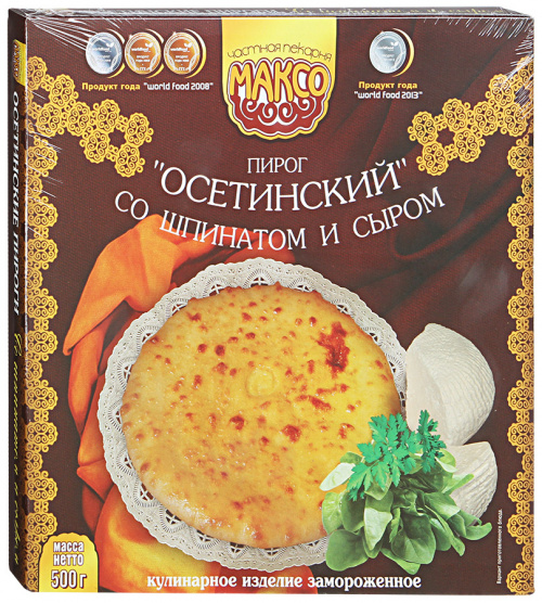 Пирог Максо Осетинский со шпинатом и сыром, 500г