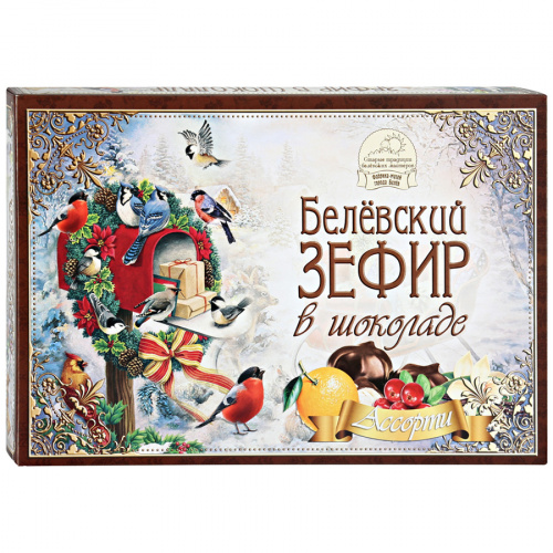 Зефир Белевский Старые Традиции глазированный шоколадной глазурью Ассорти, 250г