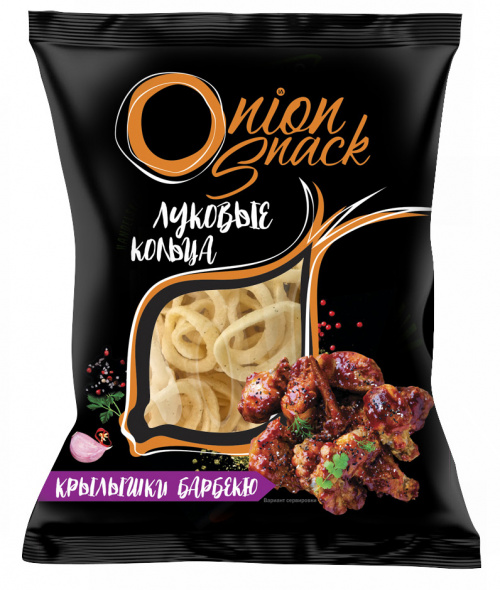 Луковые кольца Onion Snack со вкусом «крылышки барбекю»