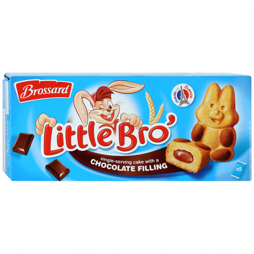 Пирожное Brossard Little Bro' с шоколадной начинкой (кролик) 140г