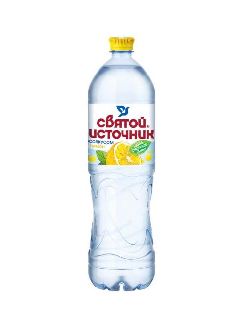 Вода Святой Источник негазированная со вкусом лимона 1,5 л ПЭТ