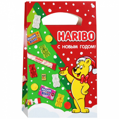 Набор новогодний Haribo Сладкий микс жевательный мармелад, зефирные конфеты, жевательные конфеты 0,19кг