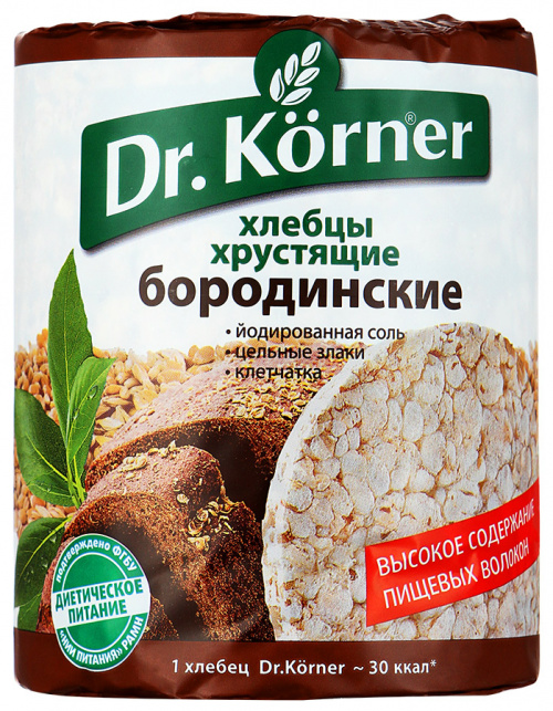 Хлебцы Dr. Korner хрустящие Бородинские, 100г