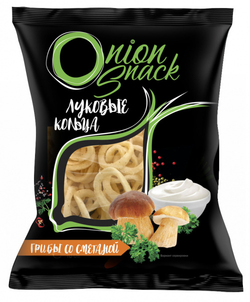 Луковые кольца Onion Snack со вкусом «грибы со сметаной»