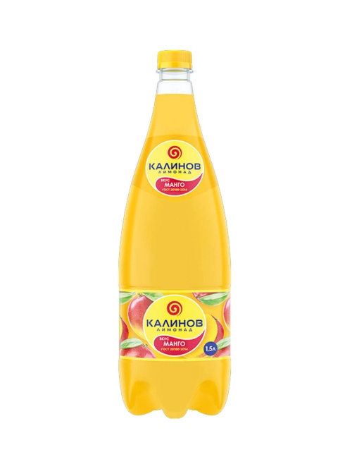 Калинов лимонад Манго 1,5 л газированный напиток ПЭТ