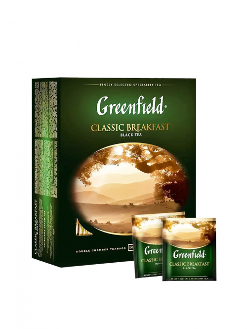 Чай черный Greenfield Classic Breakfast 100 пакетов (1х9)