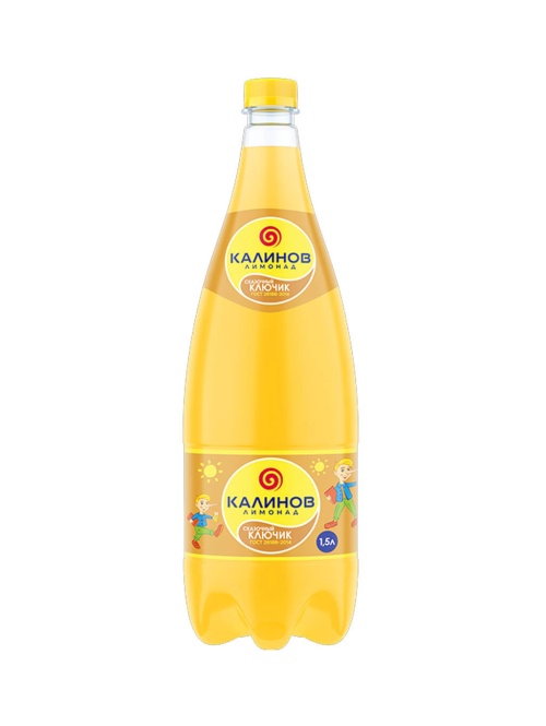 Калинов лимонад Сказочный ключик 1,5 л газированный напиток ПЭТ