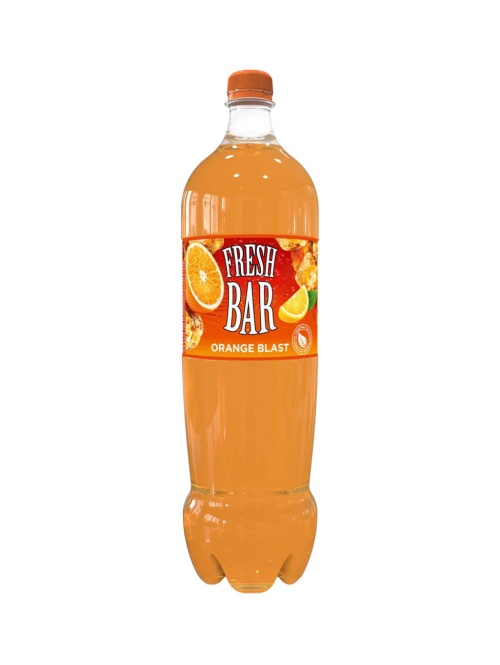 Фрэш Бар Орэнж Бласт газированный напиток Fresh Orange Blast 1,5 л ПЭТ