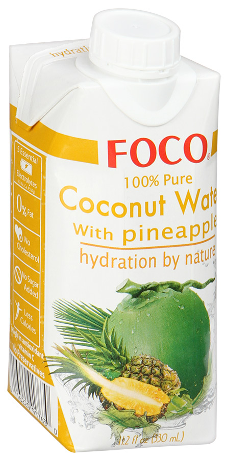 Вода Foco кокосовая с соком ананаса 330мл