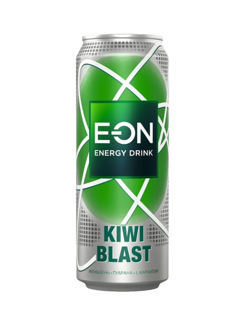 E-ON Киви энергетический напиток Kiwi Blast 450 мл ЖБ