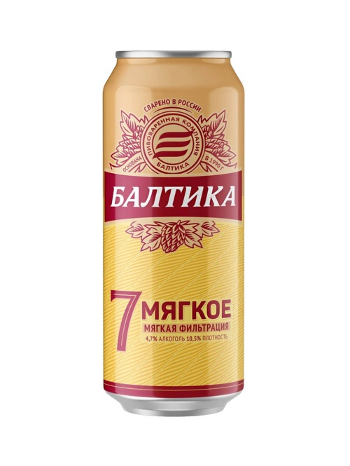 Балтика 7 пиво светлое мягкое 450 мл ЖБ