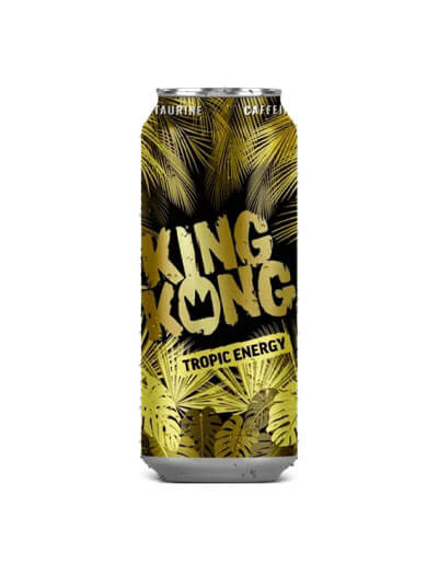 Напиток энергетический Кинг Конг тропический желтый 500 мл ЖБ