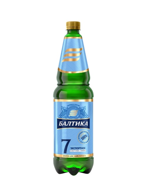 Балтика 7 пиво светлое экспортное 1,3 л ПЭТ