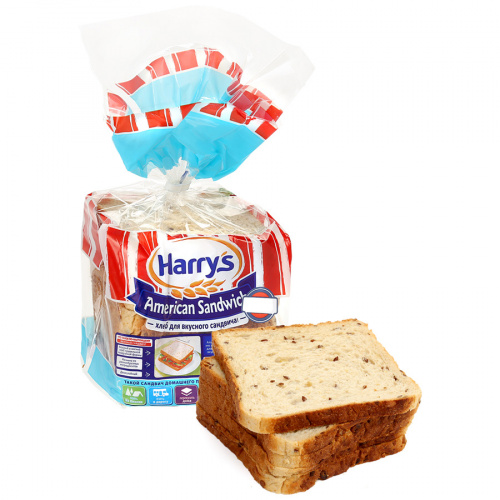 Хлеб Harry's American Sandwich Сандвичный 7 злаков 470г (12 ломтиков)