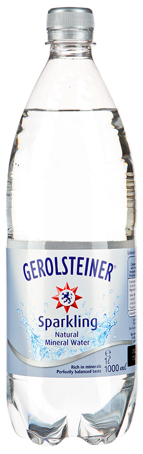Вода Gerolsteiner Шпрудель Спарклинг Минеральная газированная, 1л (ПЭТ)