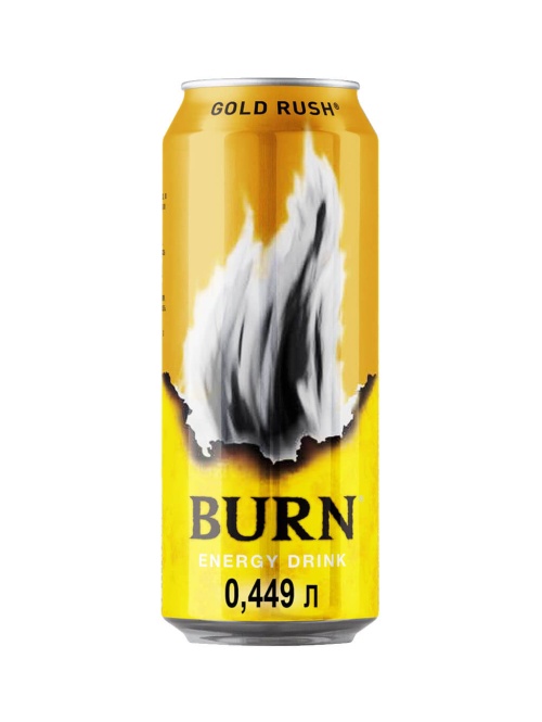 Бёрн Голд Раш энергетический напиток Burn Gold Rush 449 мл ЖБ