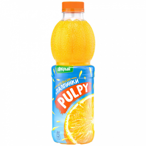 Напиток Палпи сокосодержащий из апельсина с мякотью 0,9л