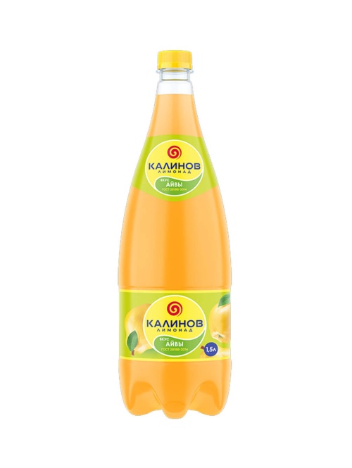 Калинов лимонад Айва 1,5 л газированный напиток ПЭТ