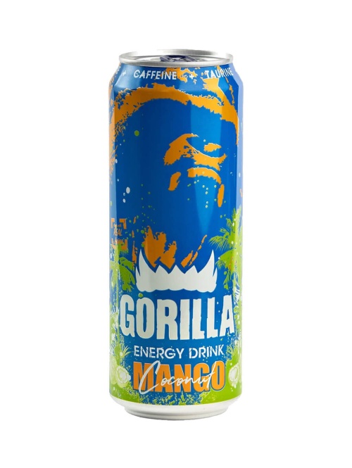 Горилла Манго Кокос энергетический напиток Gorilla 500 мл ЖБ