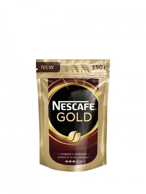 Кофе растворимый Nescafe Gold пакет 150г (1х12)