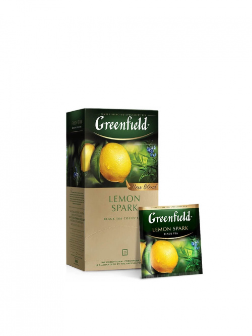 Чай черный Greenfield Lemon Spark 25 пакетов (1х10)