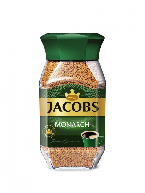 Кофе растворимый Jacobs Monarch банка стекло 190г (1х6)