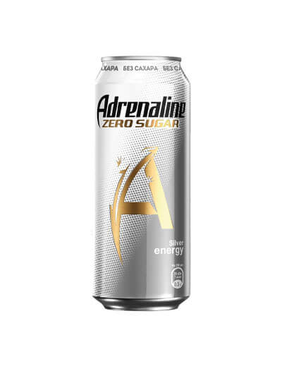 Напиток энергетический Adrenaline Rush Zero без сахара 449 мл ЖБ