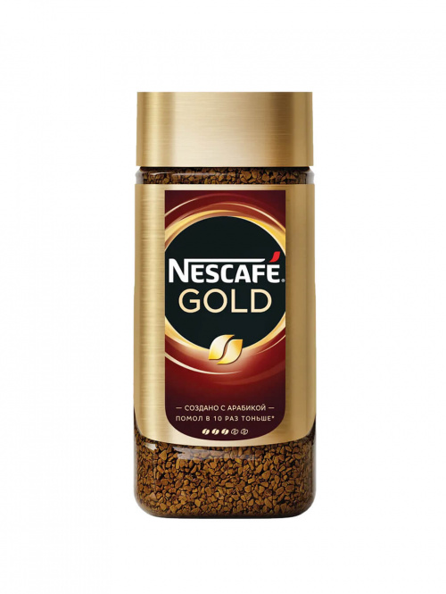 Кофе растворимый Nescafe Gold стеклянная банка 190г (1х6)